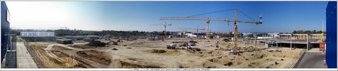 Panoramique sur le chantier - Cliquez pour avoir la photo  sa taille relle.