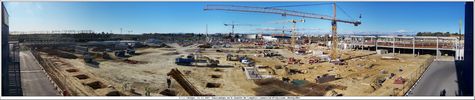 Panoramique sur le chantier - Cliquez pour avoir la photo à sa taille réelle.