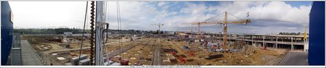 Panoramique sur le chantier - Cliquez pour avoir la photo  sa taille relle.