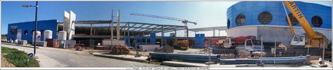 Panoramique sur le chantier - Cliquez pour avoir la photo  sa taille relle.