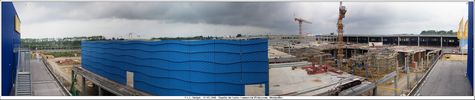 Panoramique sur le chantier - Cliquez pour avoir la photo  sa taille relle.