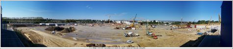 Panoramique sur le chantier - Cliquez pour avoir la photo  sa taille relle.