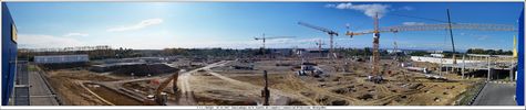 Panoramique sur le chantier - Cliquez pour avoir la photo  sa taille relle.